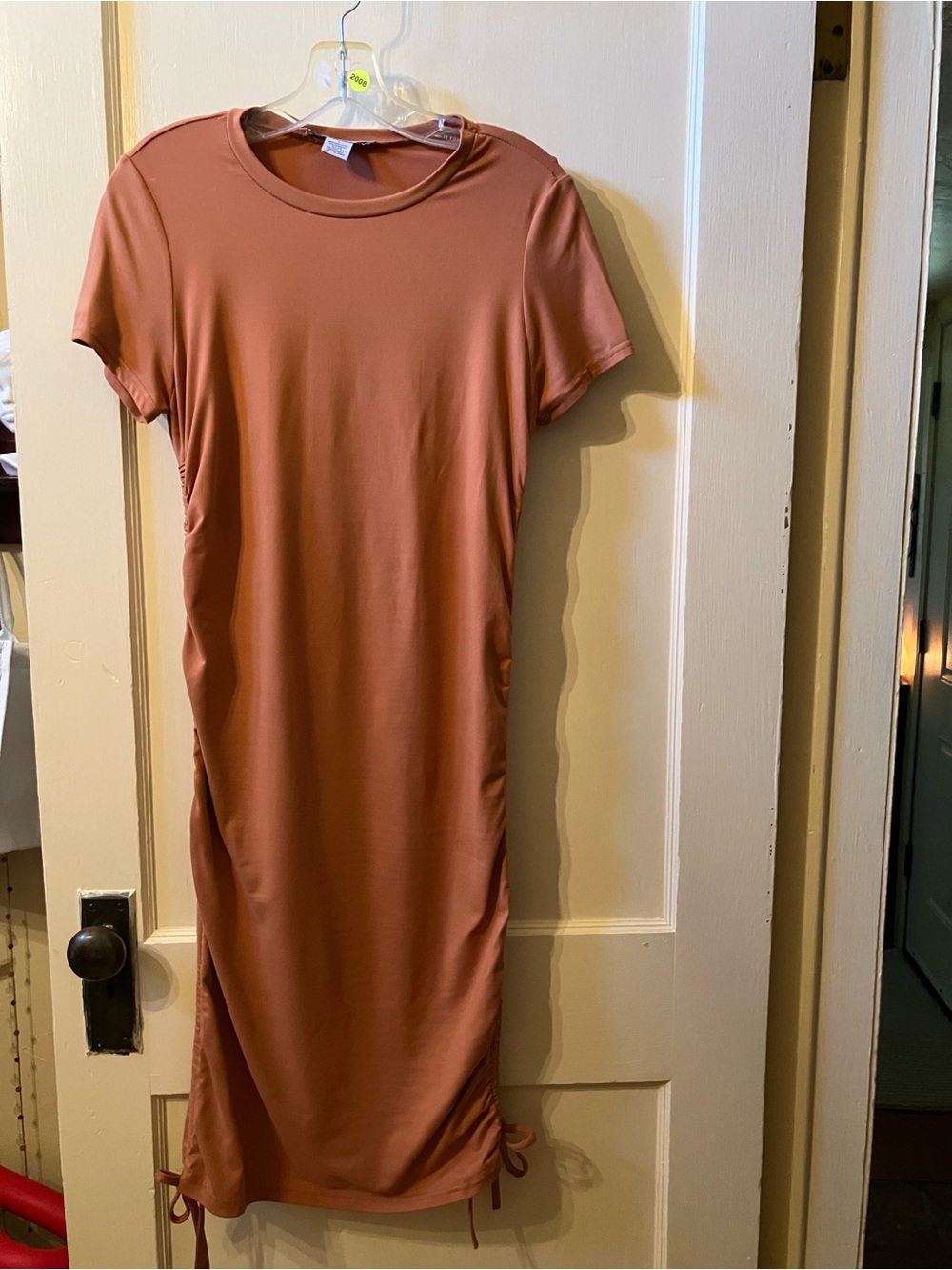 Maternity Short Sleeve Ruched Hem Dress